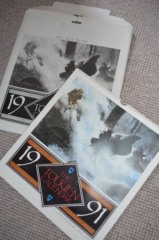 JRR Tolkien 1991 Calendar RARE Lord of the Rings Art The Hobbit RARE John Howe