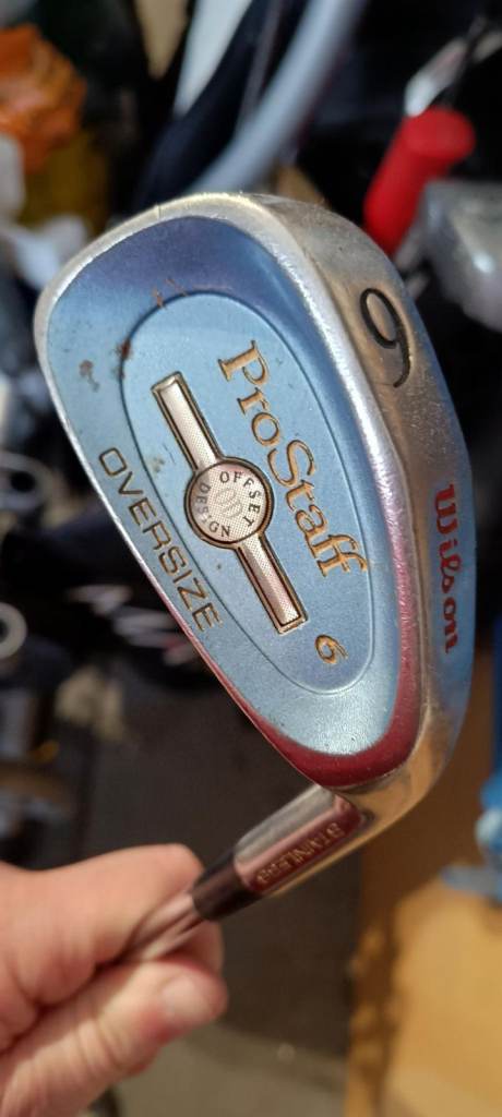 Wilson Prostaff Irons, Ben Sayers PowerPact Titanium 'Woods' and a Cougar putter