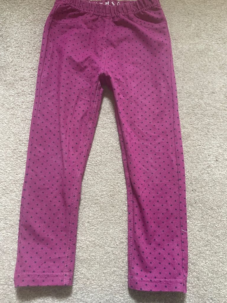 Nutmeg Kids Purple Trousers 3-4 Years – Good Condition