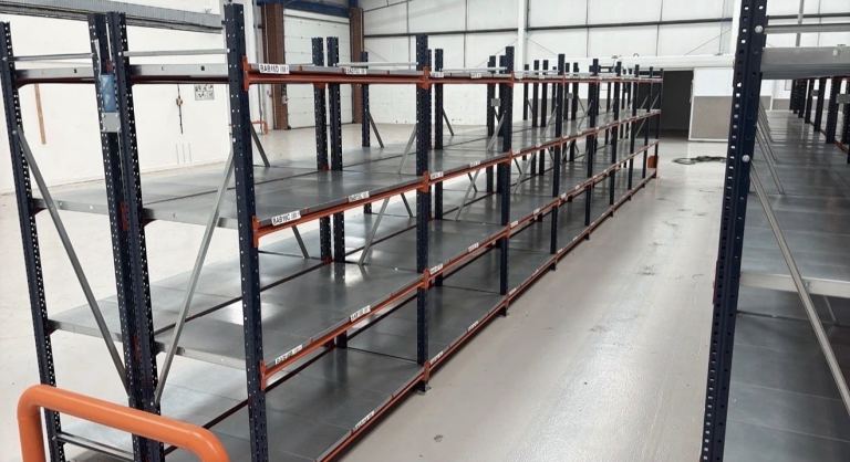Mecalux Racking Shelving - H2 X W1.4 X D.6 m - 4 Levels - Storage | Warehouse | Containers | Garage 