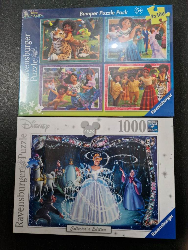 image for 2 brand new disney puzzles (still in wrapper, sold together)