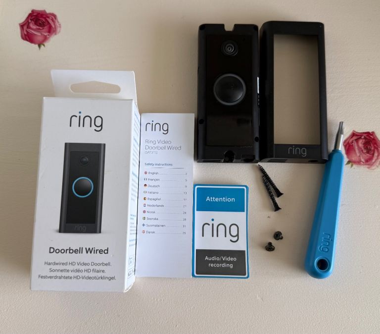 Ring Video Doorbell Wired 1080p + Brand New 24V Adapter – Boxed