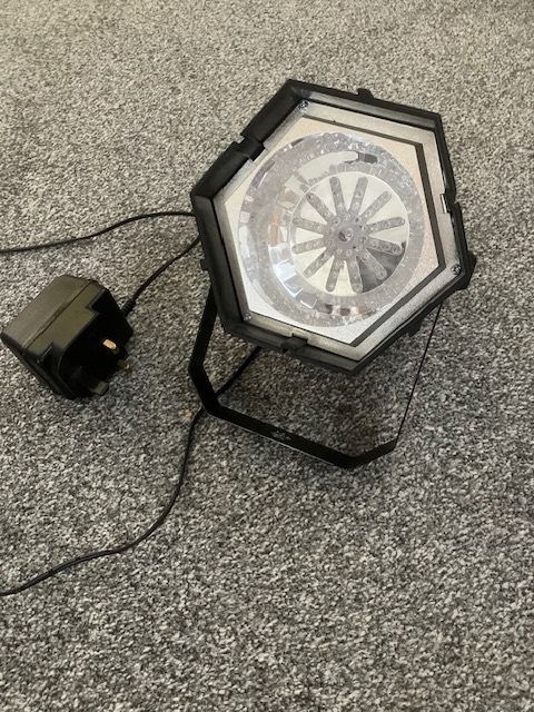 Multicoloured Strobe light for disco etc