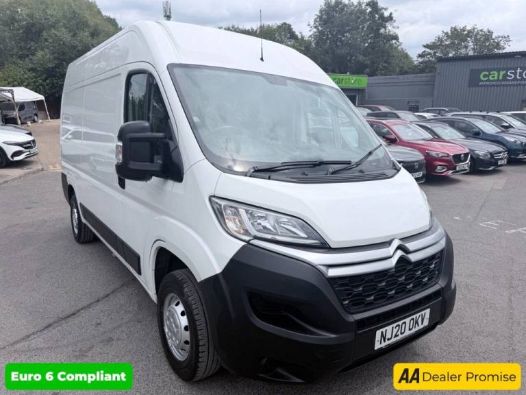 2020 Citroen Relay White 2.2 BlueHDi 35 X L2 H2 van, 37,400 miles, Euro 6, 6-Speed manual, Blu Pa...