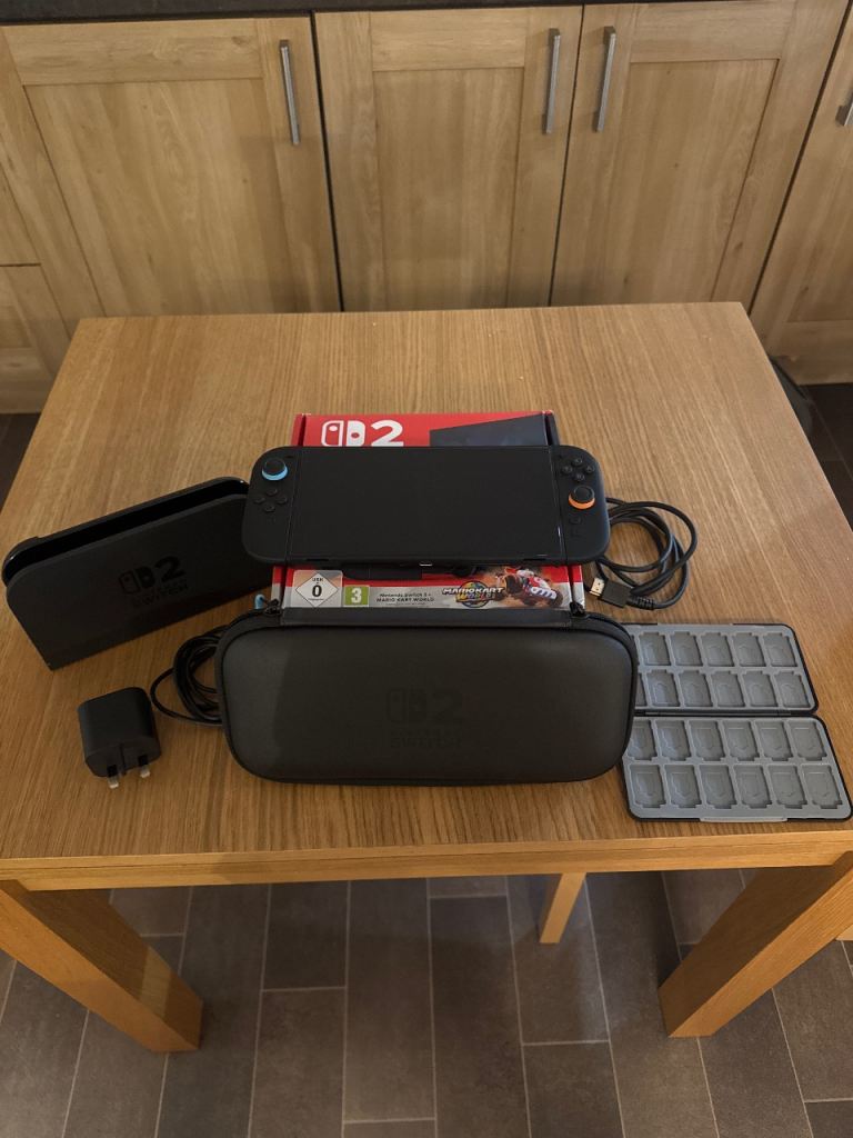 Nintendo Switch 2 With Console and Cartridge Carry Case 