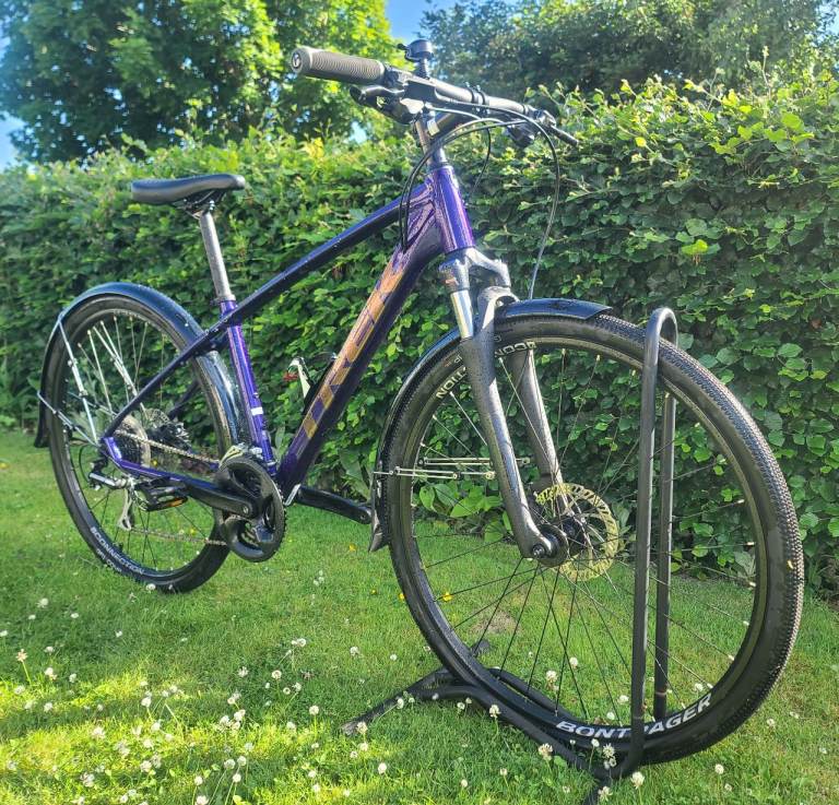 Trek Dual Sport 2 hybrid bike in the stunning "Purple Abyss"