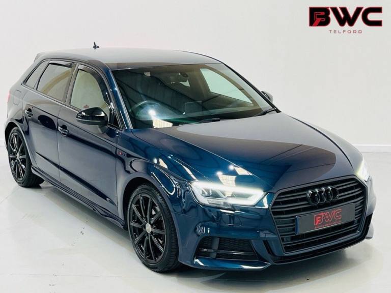 2018 18 AUDI A3 1.5 TFSI COD BLACK EDITION SPORTBACK 5DR PETROL S TRONIC EURO 6