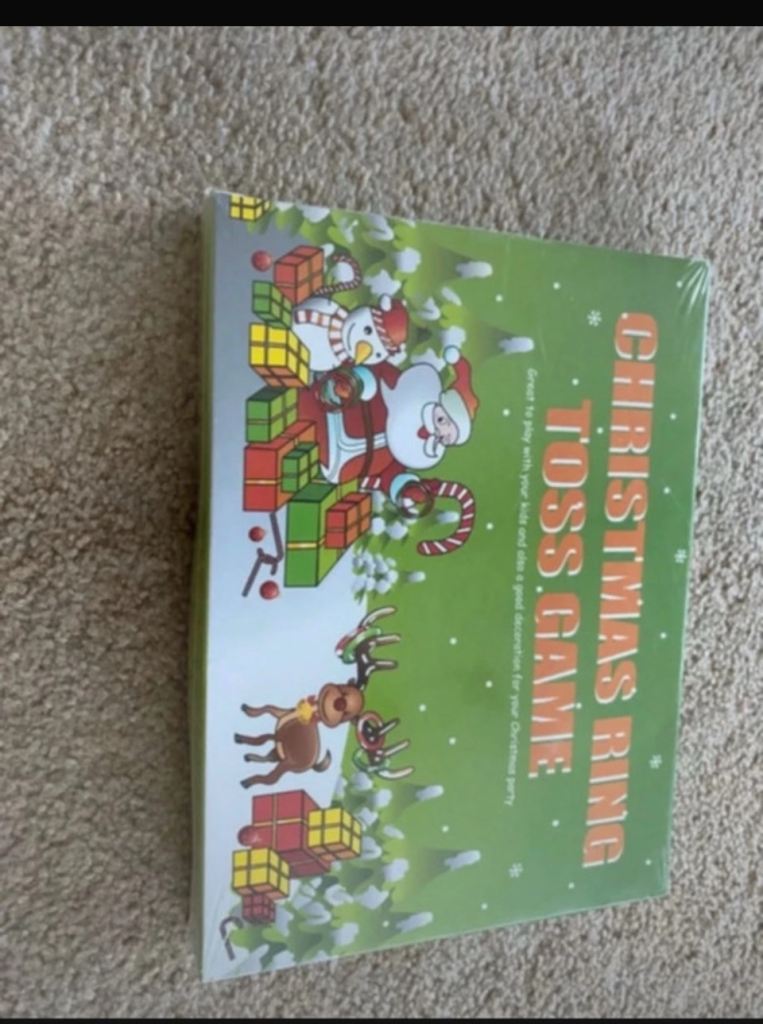 Christmas ring toss game.