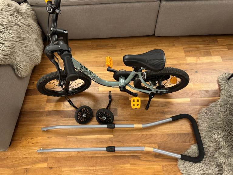 3-in-1 btwin Decathlon Kids Bike 14'' - learner set in excellent condition
