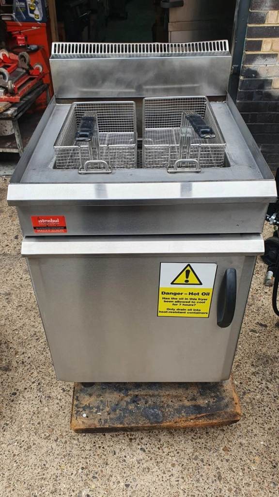 Moorwood Vulcan Fryer Natural Gas Single Tank Double Basket Free Standing 1/5/26