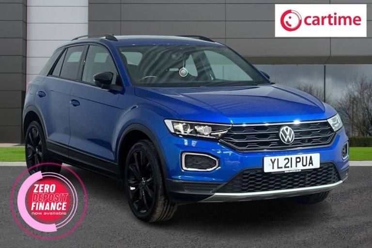 2021 21 VOLKSWAGEN T-ROC 1.5 TSI EVO BLACK EDITION SUV 5DR PETROL MANUAL EURO 6 