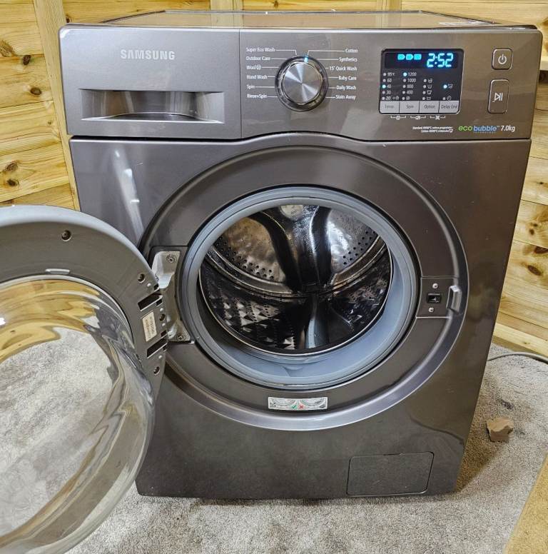 SAMSUNG 7KG SILVER STAINLESS WASHING MACHINE DELIVERY OR COLLECTION AVAILABLE 