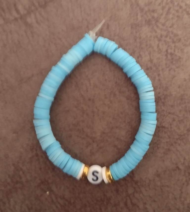 'S' Initial Handmade Bracelet 
