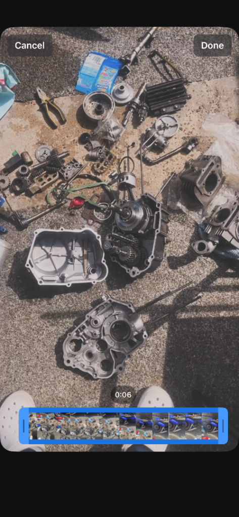Frame and engine (needs rebuilt)