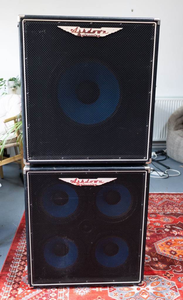 RARE UK MADE Ashdown ABM 410T & 115 Deep Bass Guitar Cabs Cabinets speakers