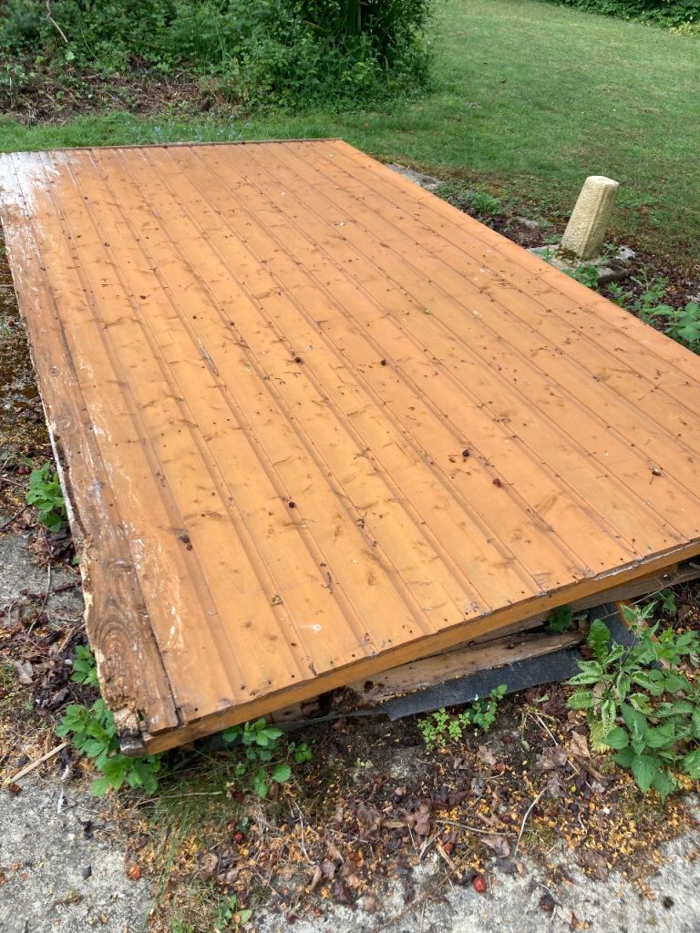 Wood from dismantled shed 