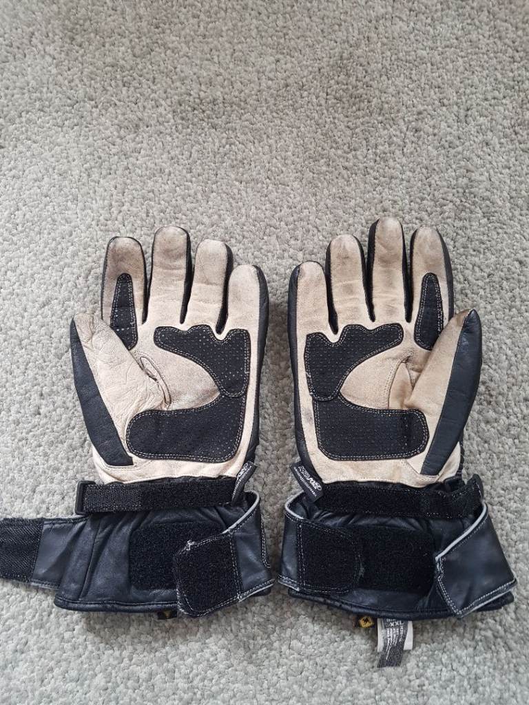 Frank Thomas all  weather motorcycling gloves XXL Kangaroo leather. Waterproof, breathable