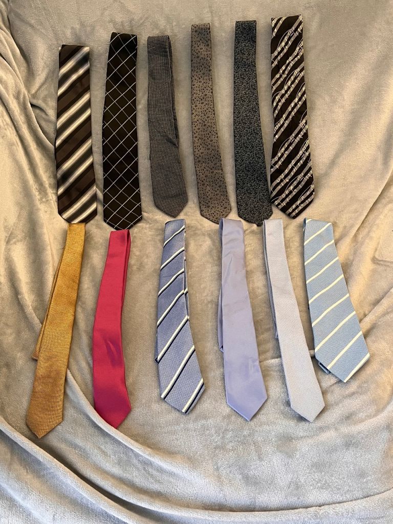 Job Lot of 12 Various Ties