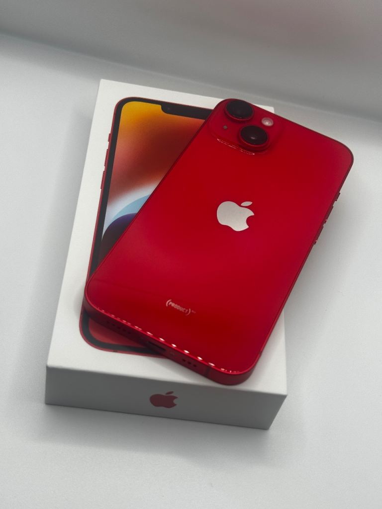 PRISTINE: Apple iPhone 14, 128gb, Red (UNLOCKED)