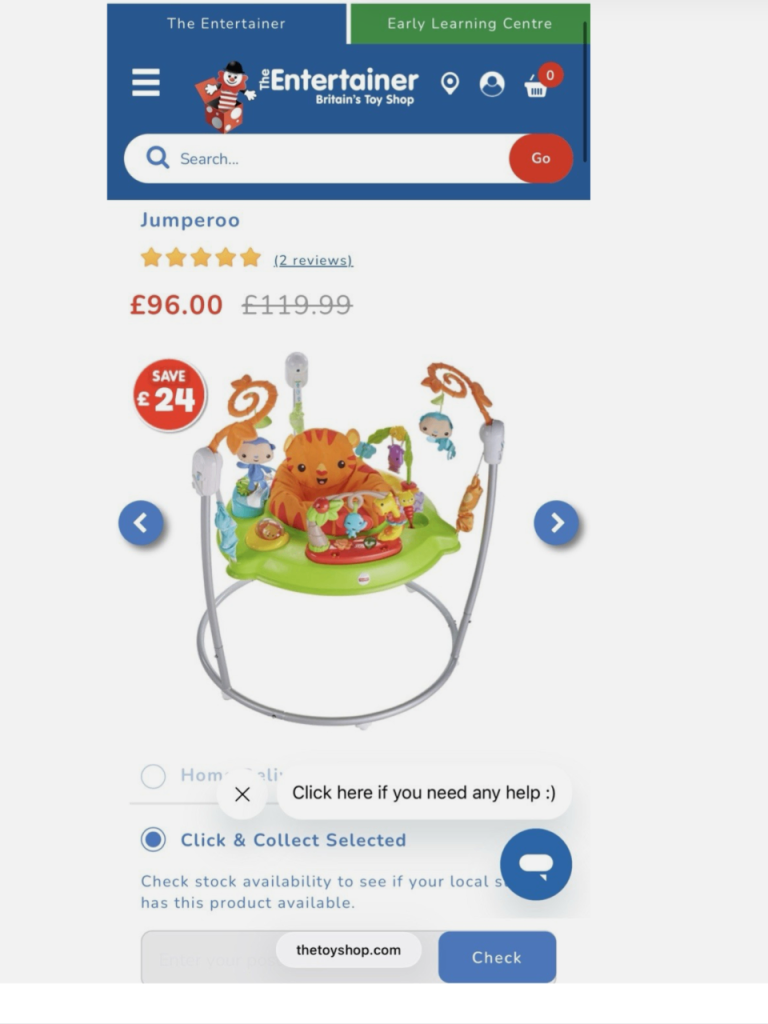 Fisher price jumperoo