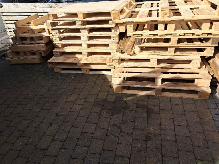 Pallets and wood