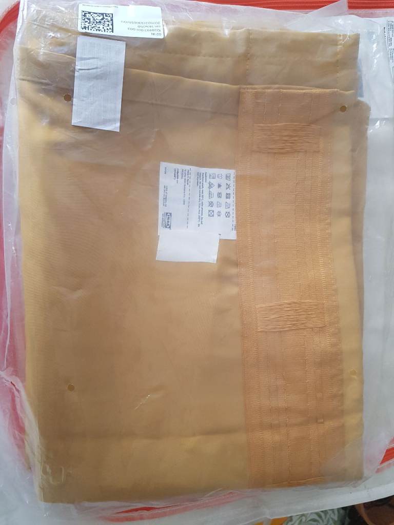 IKEA Majgull curtains 145x250cm. Gold. Used, very good condition.