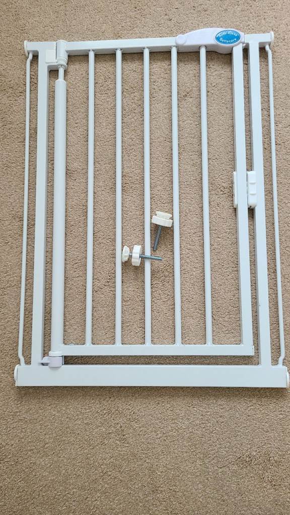 White Metal Baby Safety Gate – Good Condition