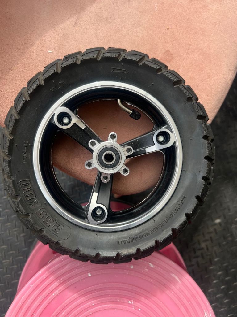 Small Black Wheel with Tyre - As Good As New