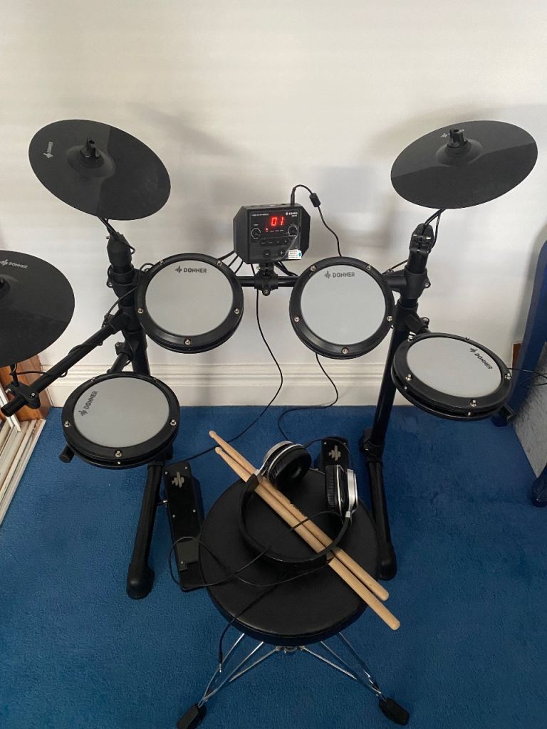 Donner DED-80 Electronic Drum Kit - Full Kit - Excellent Condition