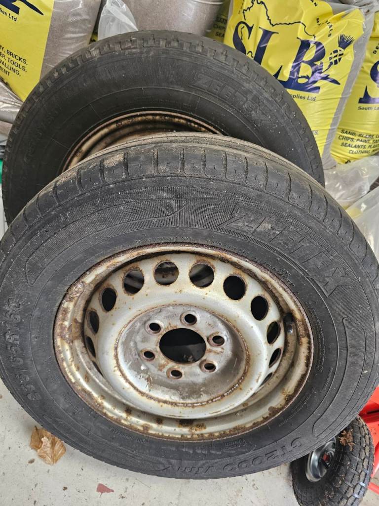 4 VW CRAFTER STEEL WHEELS AND TYRES 