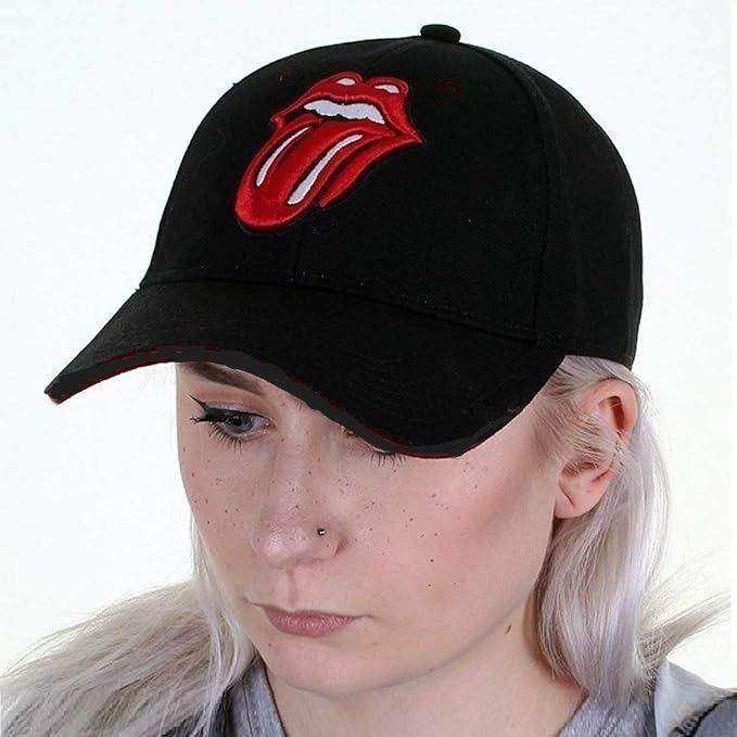 image for New Unisex Black The Rolling Stones Red Classic Tongue Motif Baseball Cap.POST OR COLLECT!