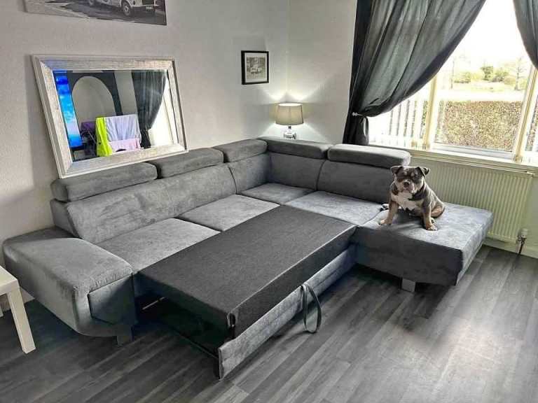 Brand New Arctic L Shape Corner Sofa Bed with Storage For Sale