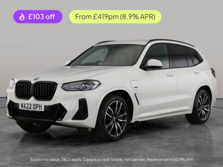2022 BMW X3 2.0 30e 12kWh M Sport SUV 5dr Petrol Plug-in Hybrid Auto xDrive Euro 6 (s/s Suv PETRO...