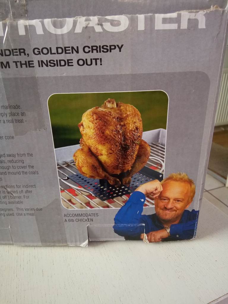 Anthony Worral Thompson selgasting chicken roaster. 