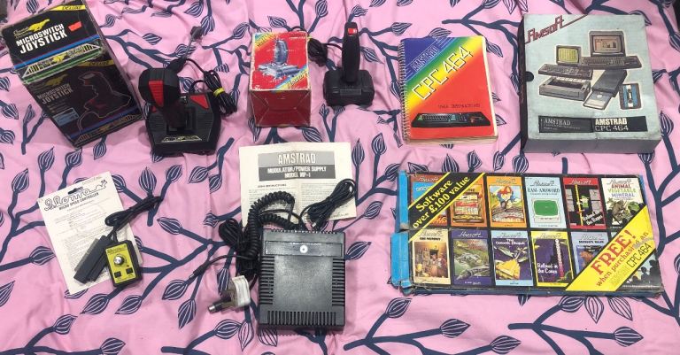 Amstrad CPC 464 Bundle with Joysticks and 50+ Games and Extras
