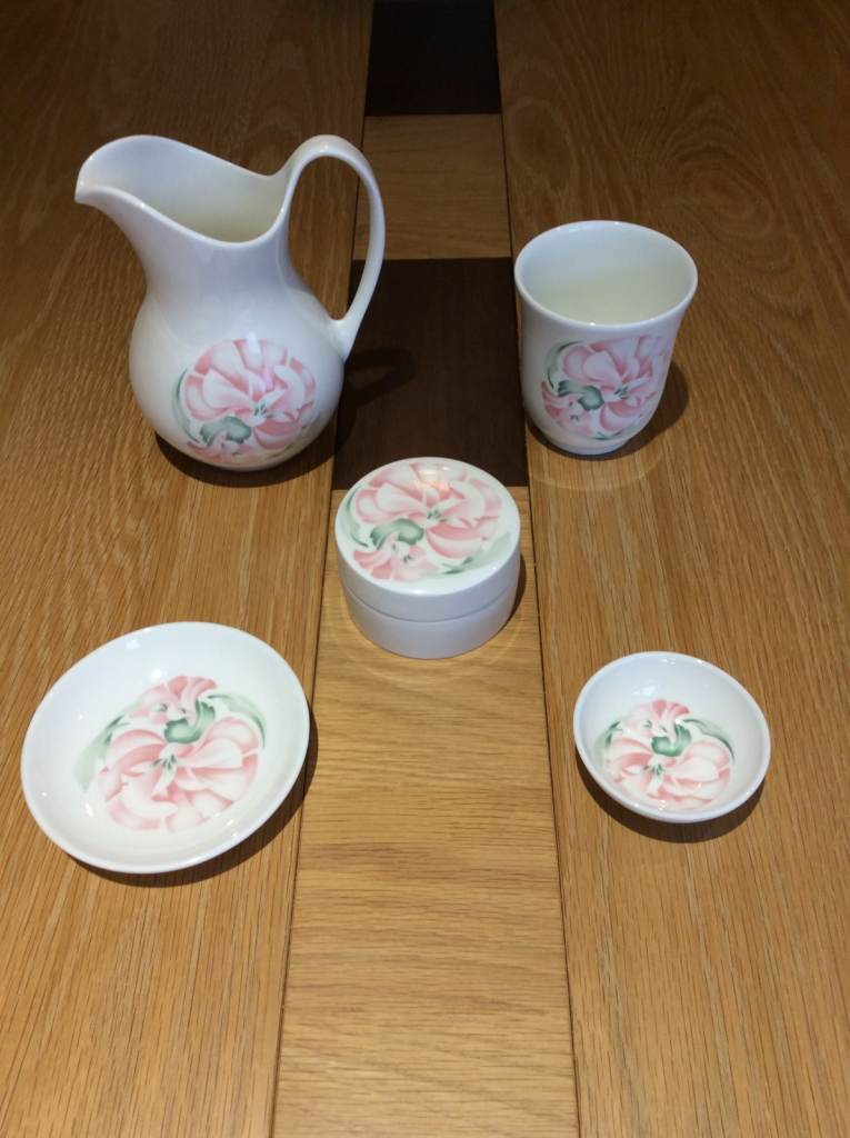 Dressing table set, Cacharel Anais Anais by Royal Doulton.