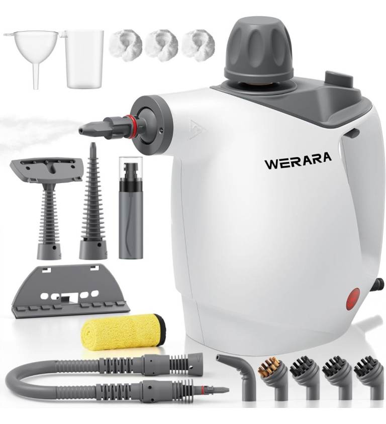 WERARA Handheld Steam Cleaner Multi-Surface Portable Steamer w/ Child Lock NEW