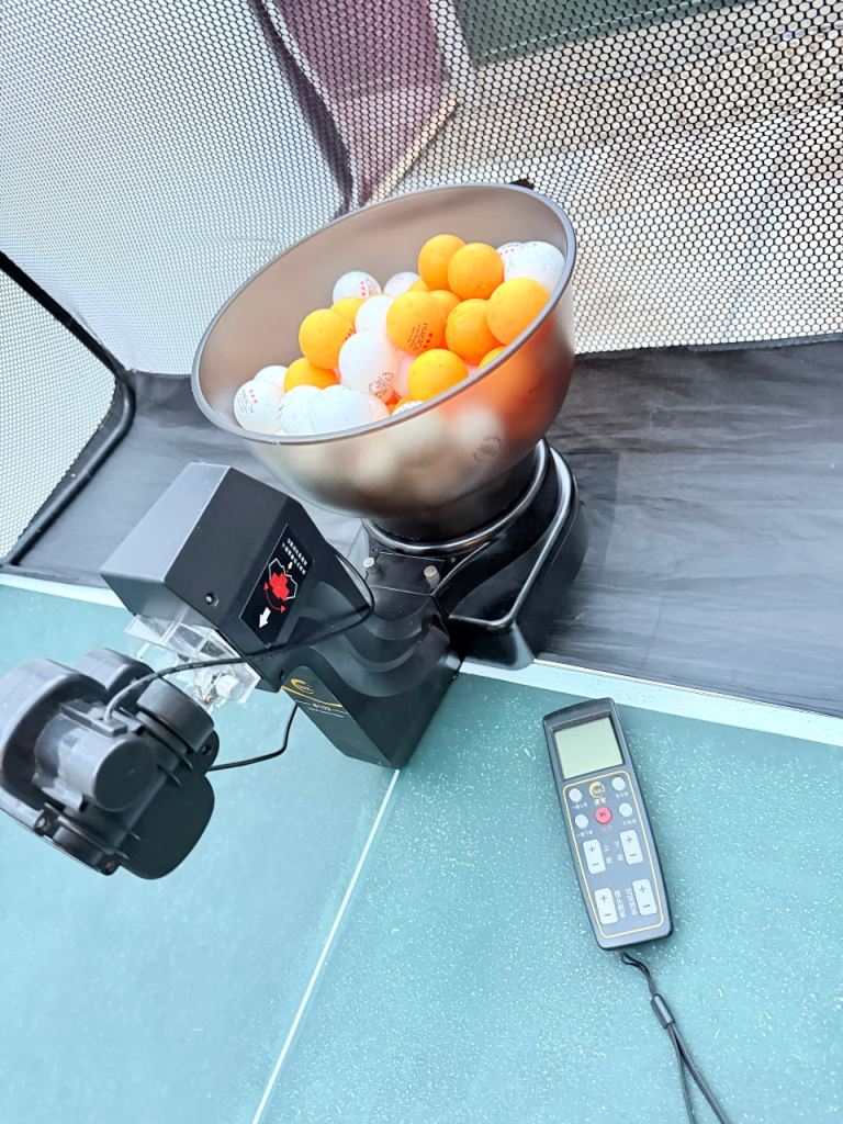 Table Tennis Robot Ball Machine with Remote and net