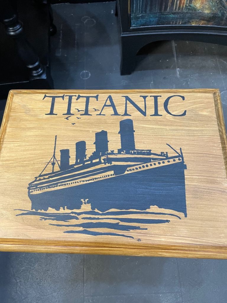 Titanic 🚢 themed side table 
