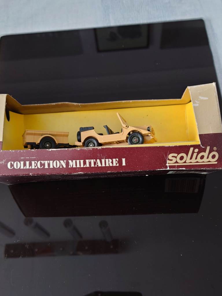 Solido Collection Militaire 1 Diecast Car with Trailer – As New