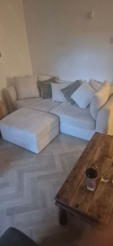 Sofa and footrest for sale 