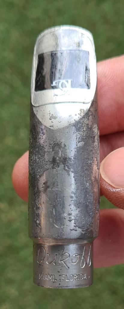 VINTAGE SAXOPHONE MOUTHPIECE DUKOFF SOPRANO MIAMI FLORIDA D6