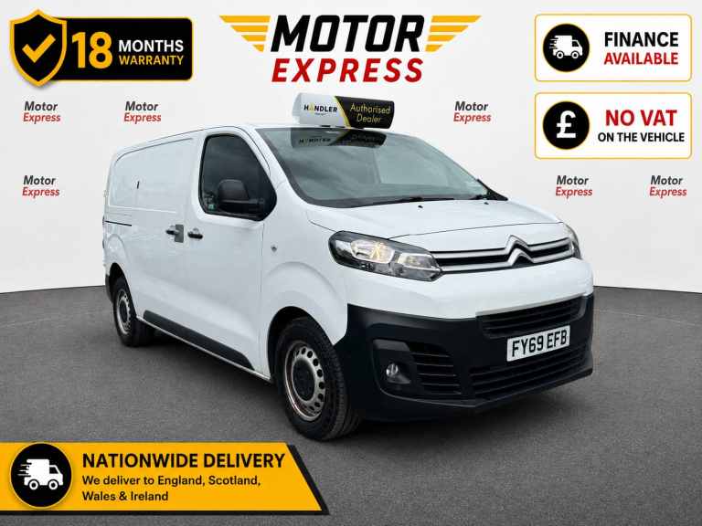 2019 Citroen Dispatch 1400 2.0 BlueHDi 120 Van Enterprise PANEL VAN Diesel Manual