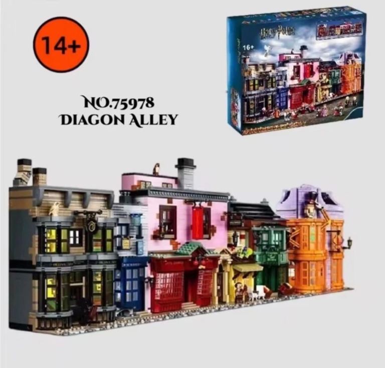 5686 Piece Harry Potter Diagon Alley Building Block Set New Sealed with Figures