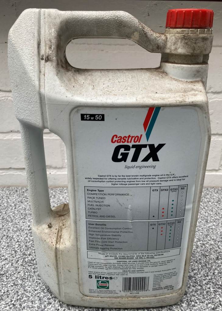 Motor Oil Castrol GTX car engine, 15w50, semi-synthetic – collect only