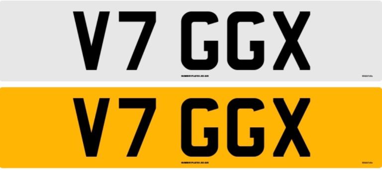 Private Number Plate – V7 GGX – £299