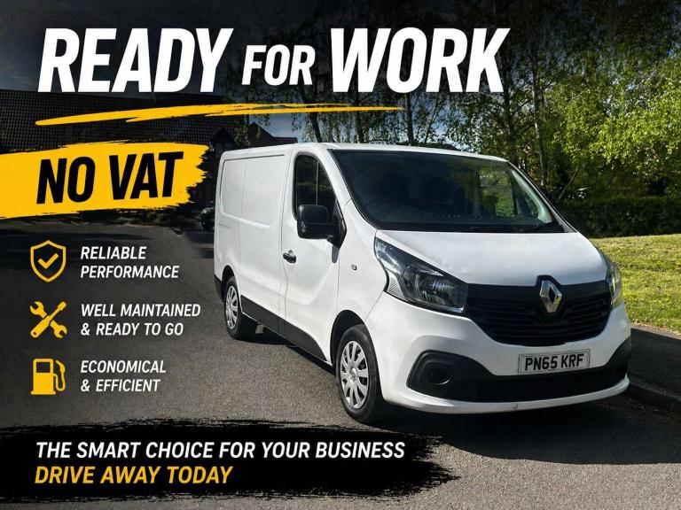 2015 Renault Trafic Business + 1.6DCI | READY FOR WORK | NO VAT | FULL SERVICE HISTORY  PANEL VAN...