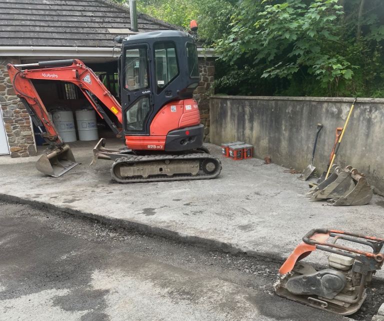 Mini Digger And Driver Hire 