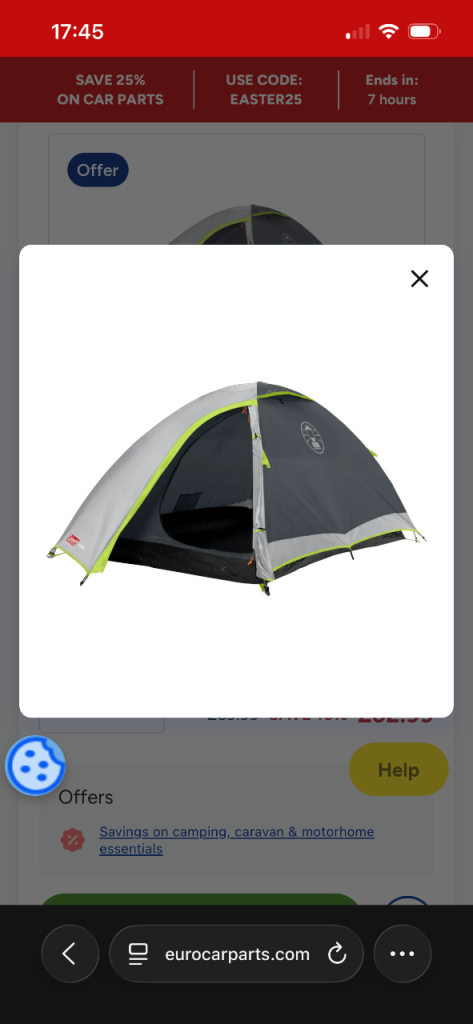 Coleman Darwin 2 Tent