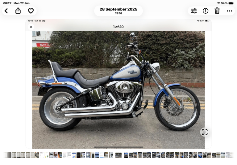 HARLEY DAVIDSON FXSTC SOFTAIL CUSTOM, 2009, 1584 (cc) STAGE 1  6 SPEED BOX, ONLY 8619 miles 
